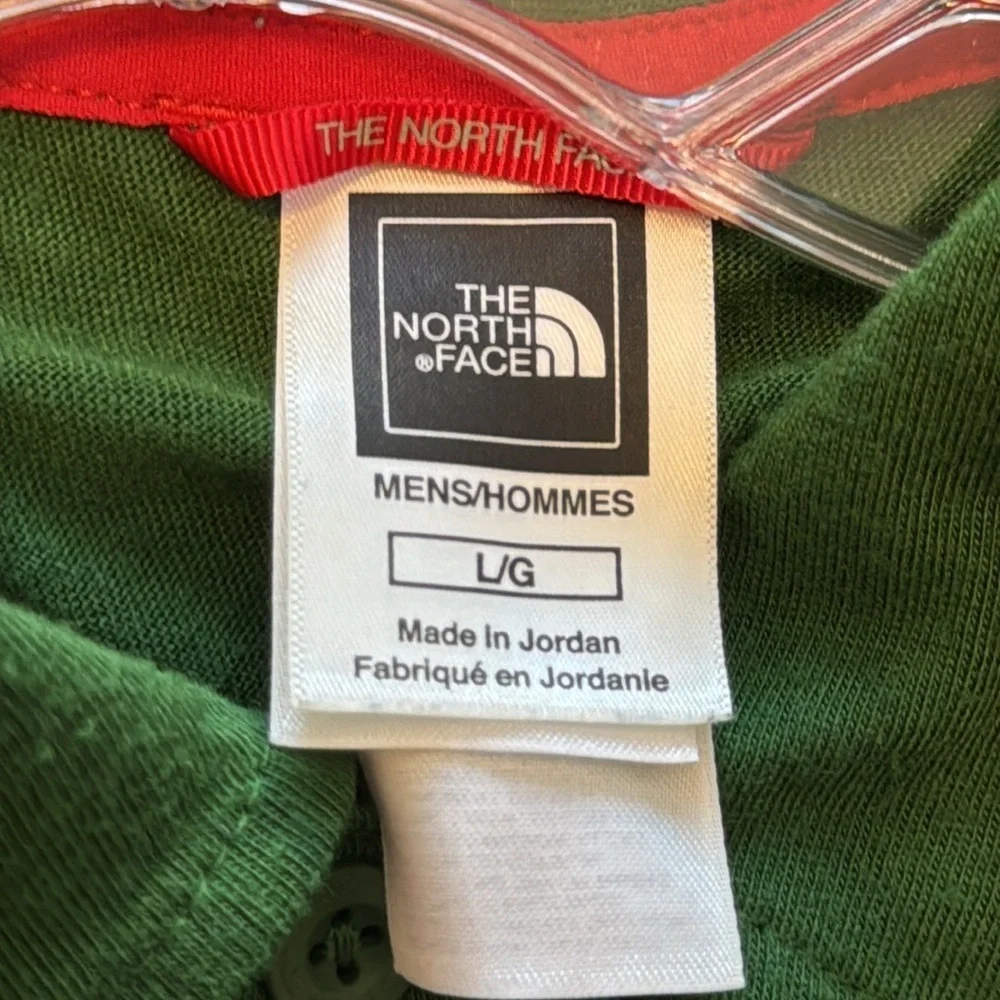 Men’s North Face Green Vapor Wick Polo Shirt Size Large